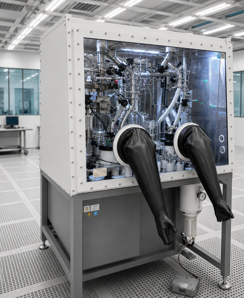 Aufbereitete doppelseitige M.Braun Glovebox