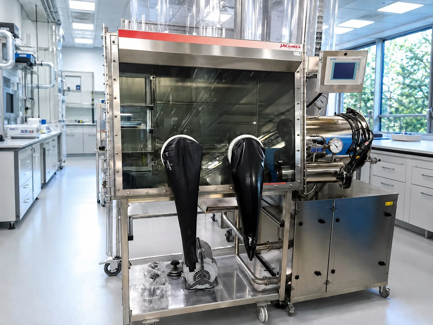 Wartung einer M.Braun Unilab Glovebox